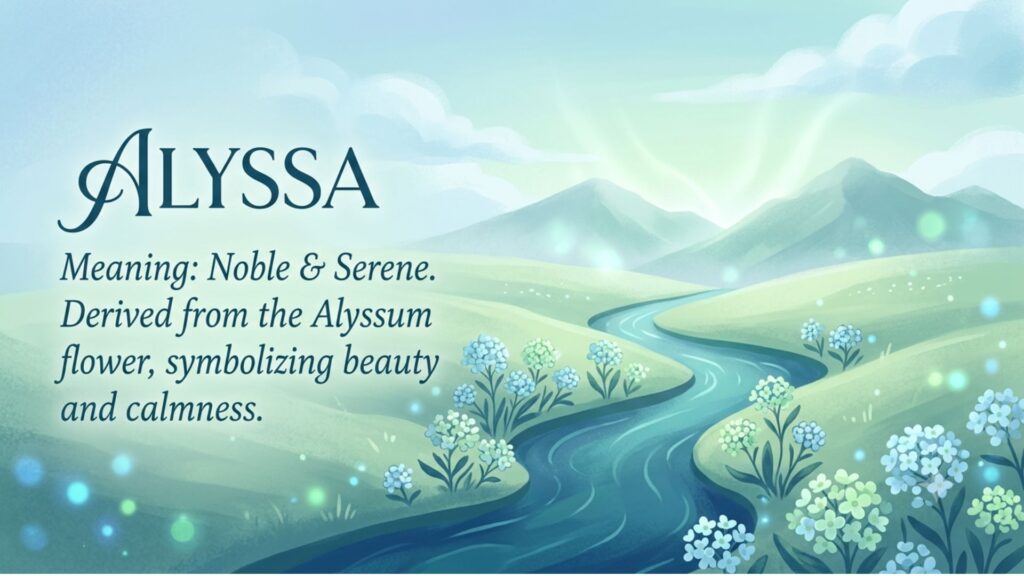 Alyssa Meaning