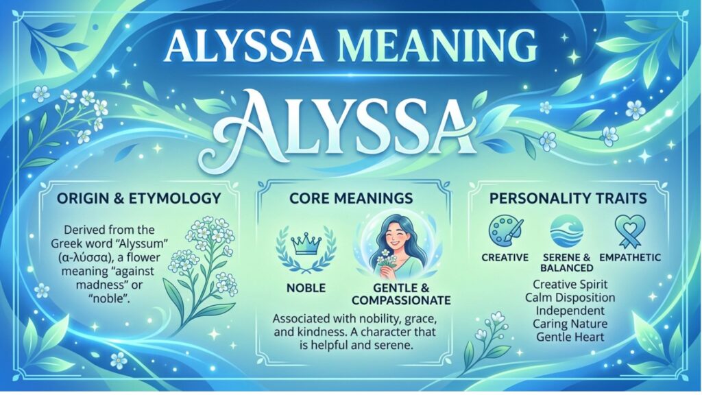 Alyssa Meaning