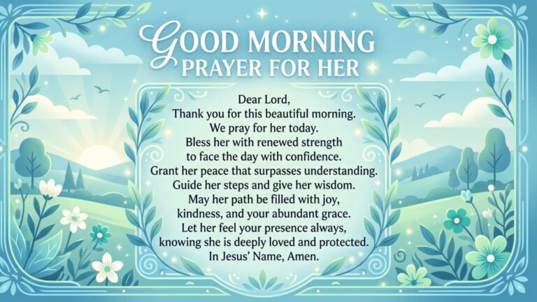 Good Morning Prayer for Her