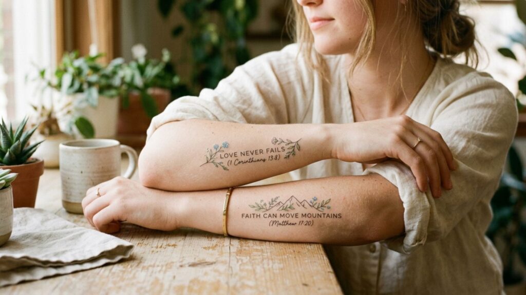 Short Bible Verse Tattoos for Females