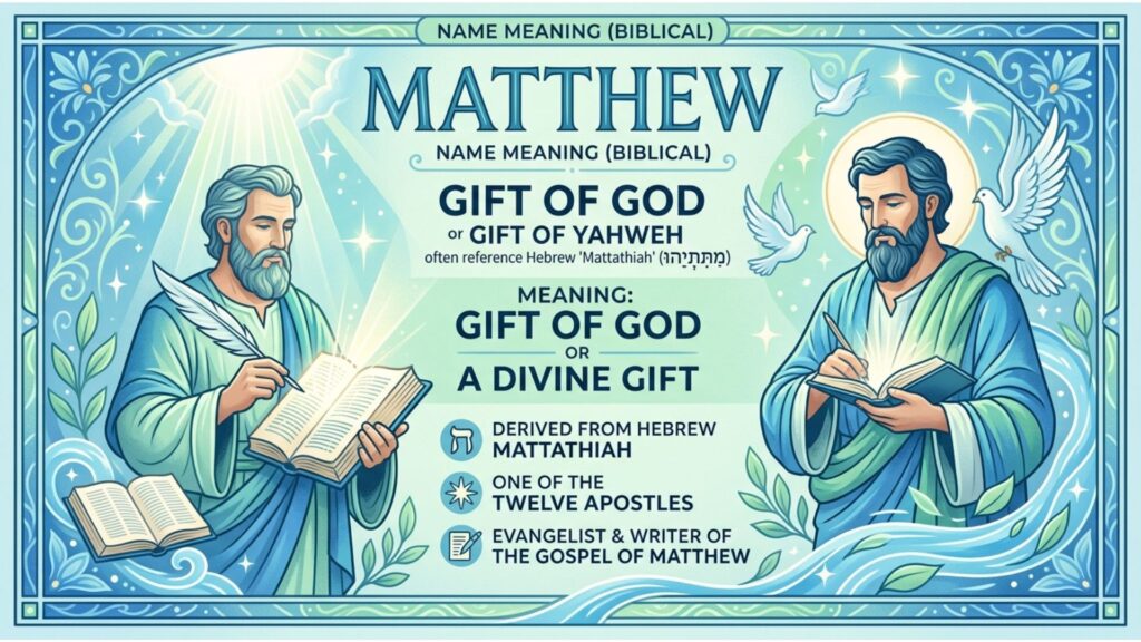 Matthew Name Meaning Bible