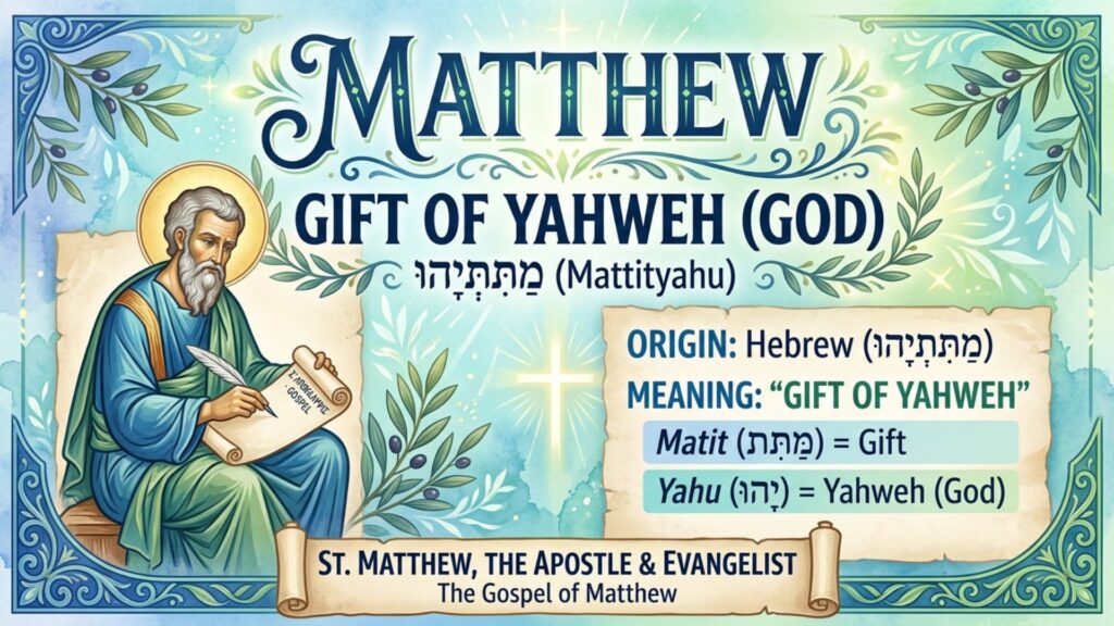 Matthew Name Meaning Bible
