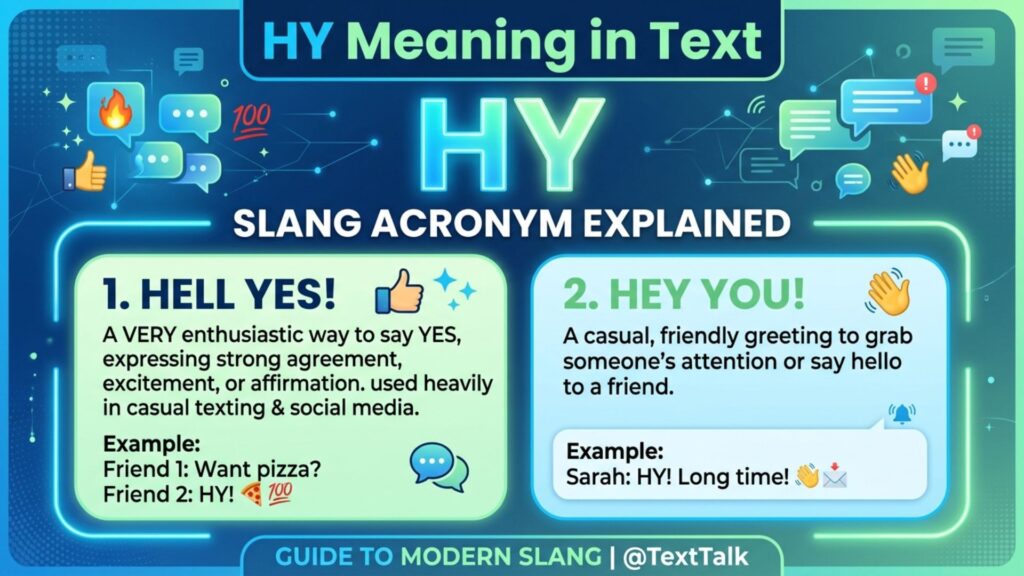 HY Meaning in Text