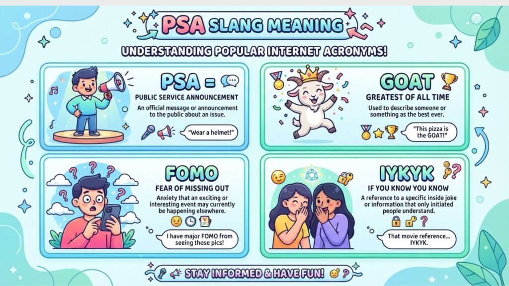 PSA Slang Meaning