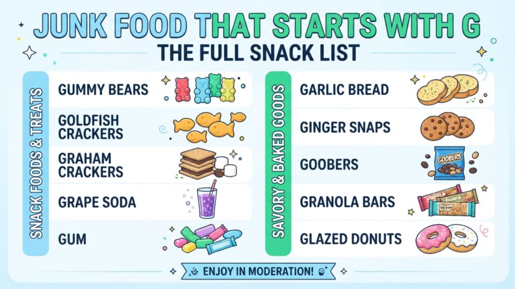 Junk Food That Starts With G