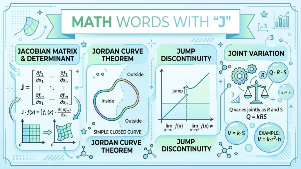 Math Words With J