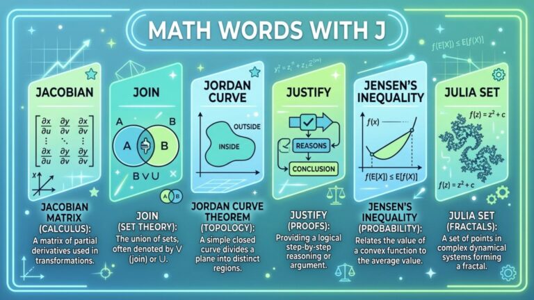 Math Words With J
