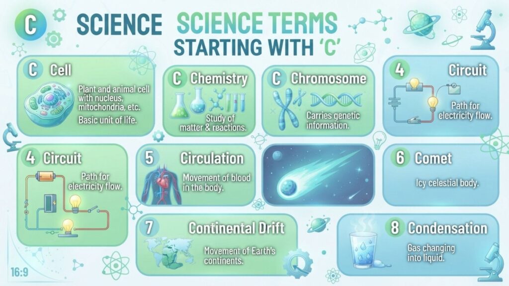 Science Terms That Start With C