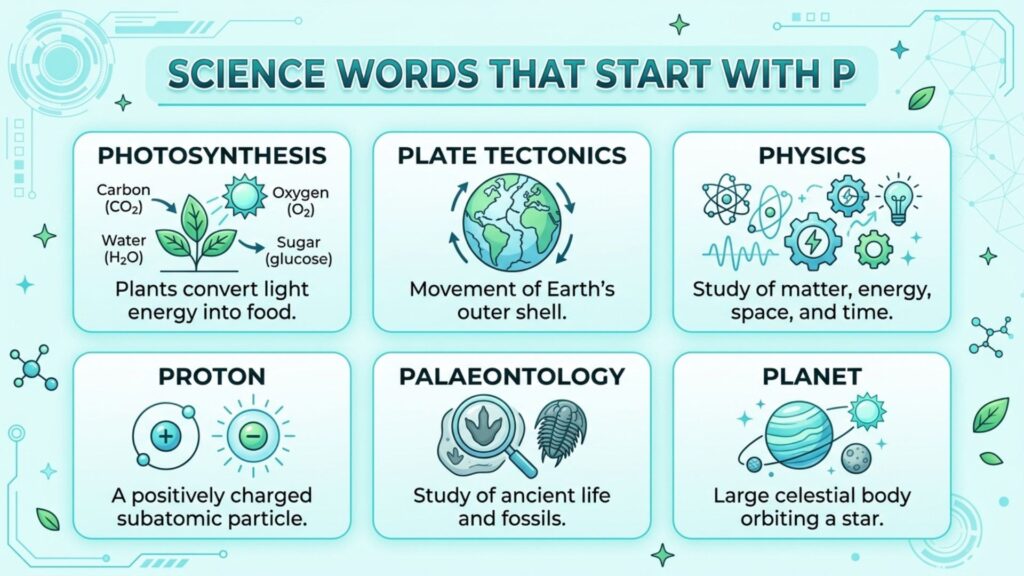Science Words That Start With P