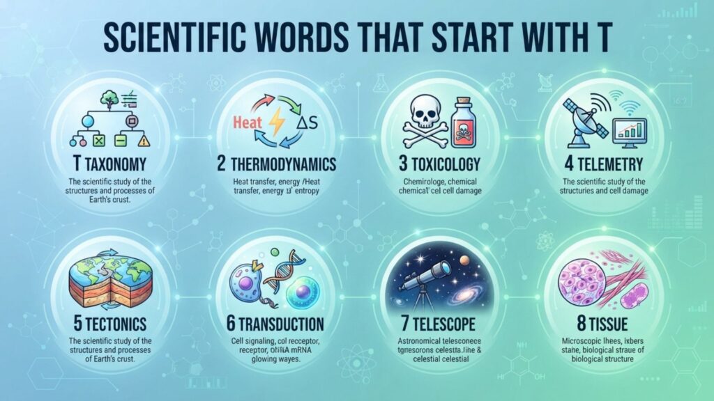 Scientific Words That Start With T