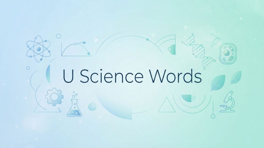 U Science Words
