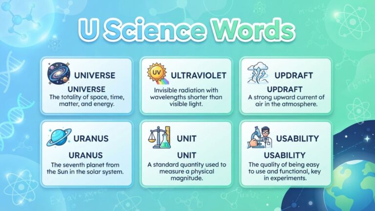 U Science Words